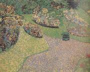 Vincent Van Gogh Garden in Auvers (nn04) oil on canvas